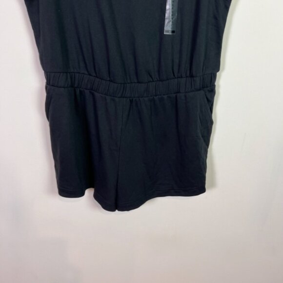 Nike Women’s Black Embroidered Logo Romper New Plus Size 2X - Picture 4 of 7